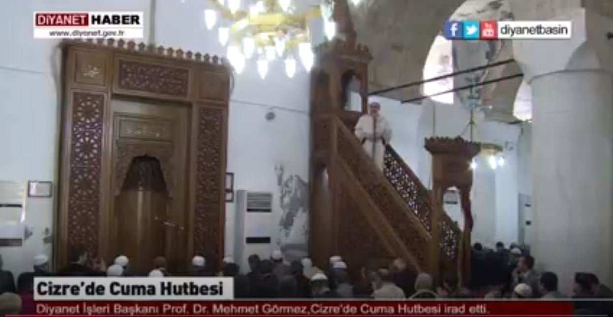 Diyanet İşleri Başkanı Görmez’den Cizre hutbesi