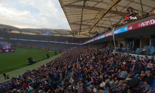 Trabzonspor'un, Medical Park Stadyumu'ndaki şampiyonluk kutlamaları drone ile görüntülendi 