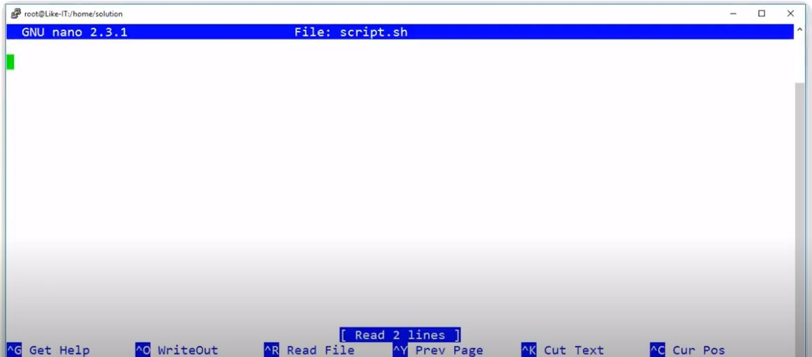 Bash Dili Başlangıç Scripti