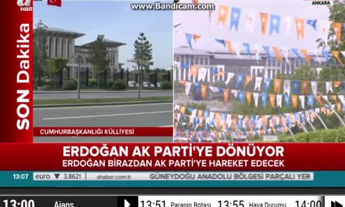Erdoğan Partiye Dönüyor