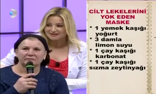 Cilt Lekelerini Yok Eden Maske Tarifi