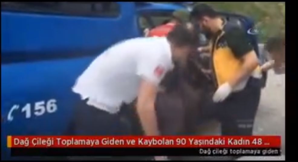 Dağ Çileği Toplamaya Giden ve Kaybolan 90 Yaşındaki Kadın 48 Saat Sonra Bulundu