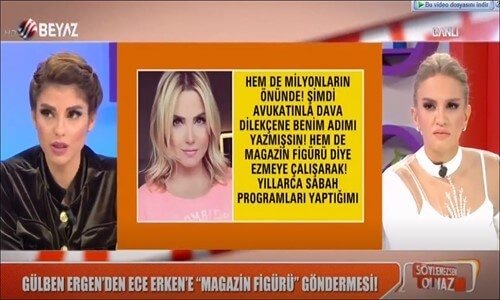 Ece Erken'den Gülben Ergen'e Sert Cevap