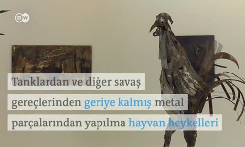 Savaş kalıntılarını sanata dönüştürüyor