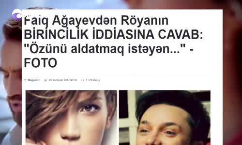 Röya və Faiq Ağayev Toqquşmasına Abbas Bağırov Qarışdı 