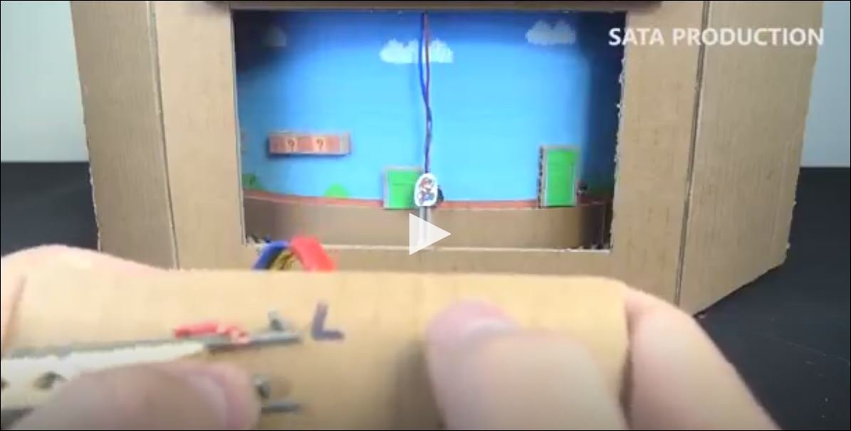 Kartondan  Super Mario Oyunu Yapmak 