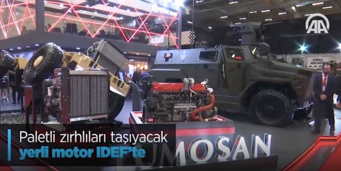 Paletli Zırhlıları Taşıyacak Yerli Motor IDEF'te