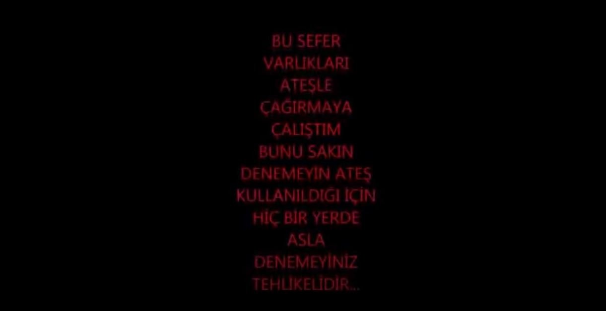 Ateşle Cin Çağırma