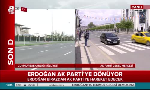 Cumhurbaşkanı Erdoğan, AK Parti Genel Merkezi'ne Böyle Geldi