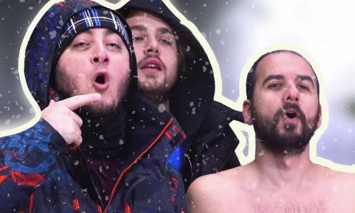 Soğukta Kıyafet Çıkarma Kapışması - Kim Pes Edecek