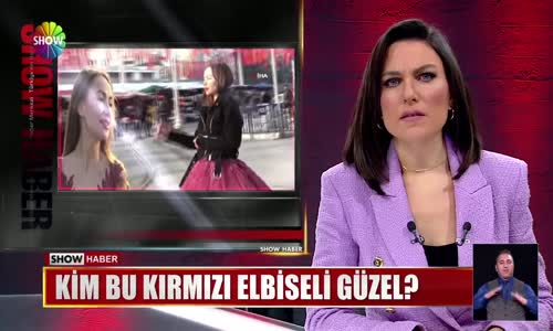 Kim bu kırmızı elbiseli güzel-
