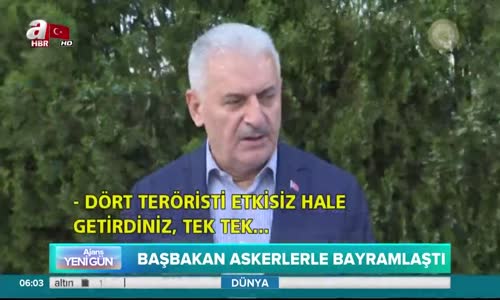 Başbakan Yıldırım'dan Kemah'taki Komandolara Ziyaret