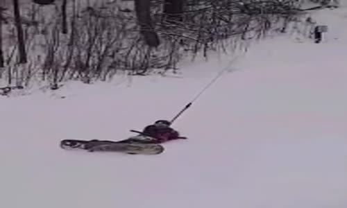 Snowboardçunun Telesiyej ile İmtihanı 