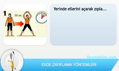 Evde Zayıflama Yöntemleri, Zayıflamak İçin Egzersizler 