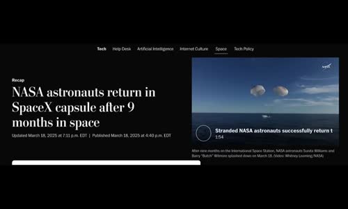 THE STRANDED ASTRONAUT PSYOP! NASA ASTRONAUTS LAND HOME SAFE ON EARTH THANKS TO CGI!