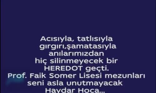 Prof . Faik Somer Spor Lisesi | Haydar ŞENCAN