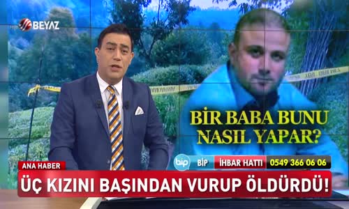 Üç kızını başından vurup öldürdü!