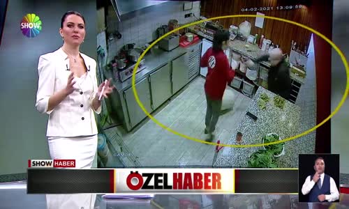 Patron çalışanın üzerine yürüdü