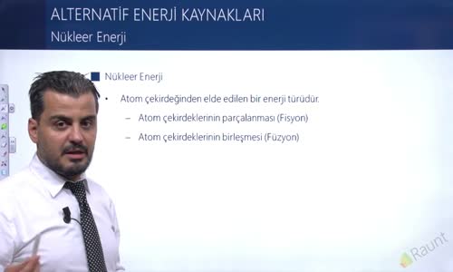 EBA KİMYA LİSE -  ALTERNATİF ENERJİ KAYNAKLARI - NÜKLEER ENERJİ