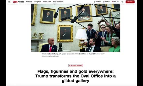 DONALD APOLLO TRUMP TURNS THE WHITE HOUSE GOLD!