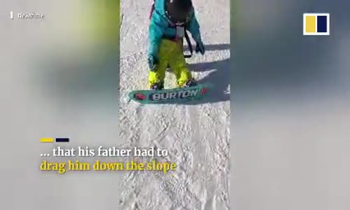 Snowboard Yaparken Uyuyakalan Ufaklık 