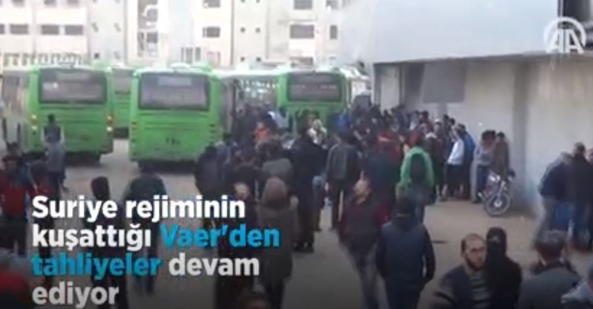 Suriye Rejiminin Kuşattığı Vaer'den Tahliyeler Devam Ediyor
