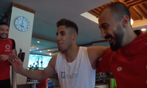 Alper Uludağ, Nobre Taklidiyle Takım Arkadaşlarını Güldürdü