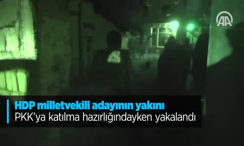 HDP Milletvekili Adayının Yakını PKK'ya Katılma Hazırlığındayken Yakalandı