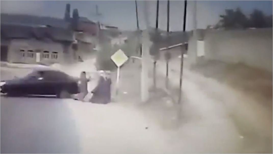 Drift Yapmak İsterken Kadına Çarptı