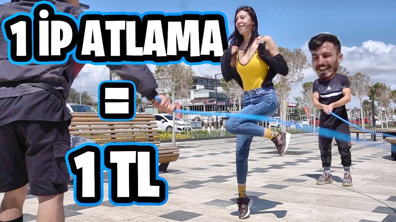 Sokakata Para Dağıtmak (1 İp Atlama = 1TL)