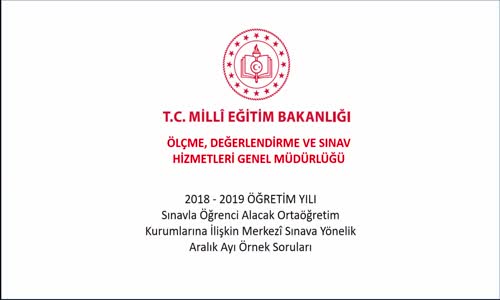 DİN KÜLTÜRÜ VE AHLAK BİLGİSİ DERSİ ARALIK AYI ÖRNEK SORULARI ve ÇÖZÜMLERİ izle - Video - Eğitim Bilişim Ağı