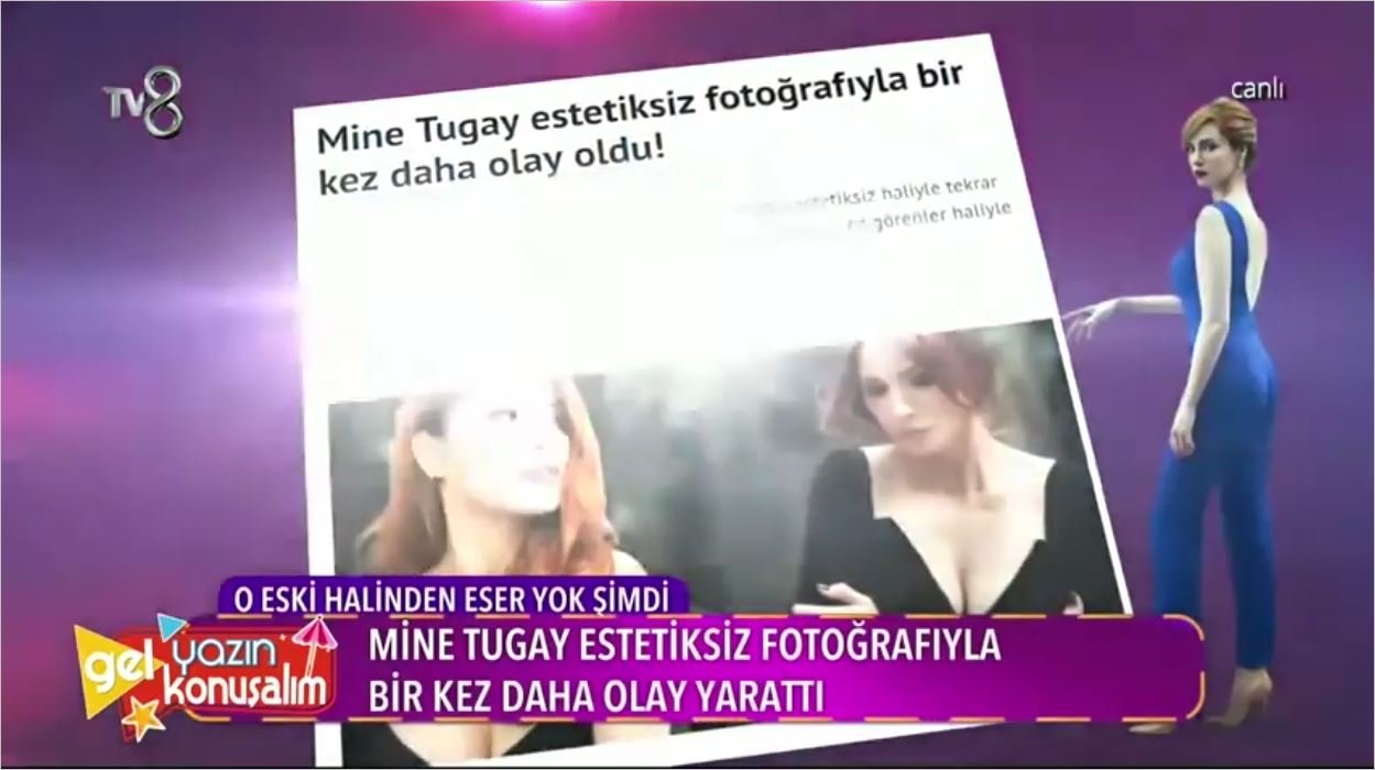 Mine Tugay'ın Estetiksiz Fotoğrafları Olay Oldu