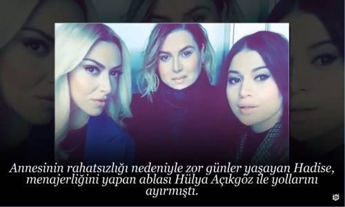 Hadise'nin Ablasından Şaşırtan Hamle