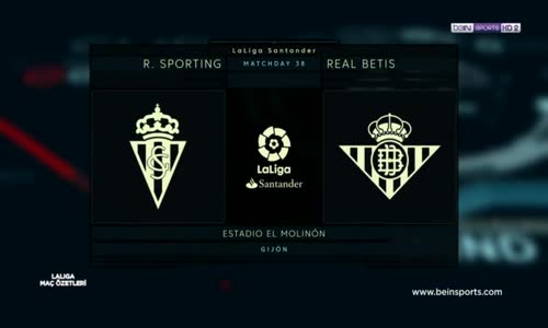 Sporting Gijon 2 - 2 Real Betis Maç Özeti 