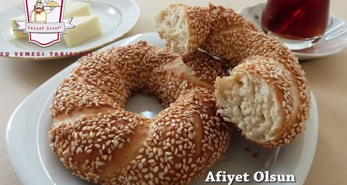Simit Nasıl Yapılır Susamlı Simit Tarifi  Pastane Simiti Yapımı 