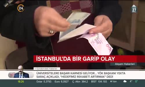 İstanbul'da Evlerinin Kapısına Bin Lira Bırakan Gizemli Adam