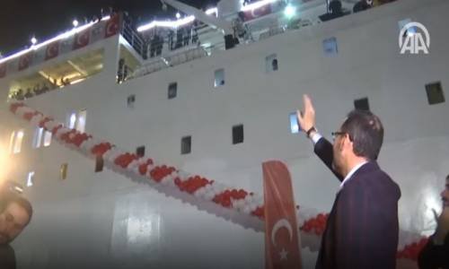 19 Mayıs 1919'un 100. Yılı - Samsun'a Gidecek Gemi Törenle Uğurlandı