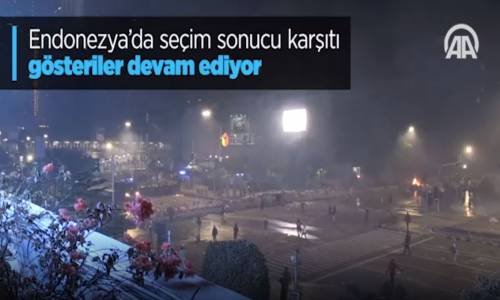 Endonezya'da Seçim Sonucu Karşıtı Gösteriler Devam ediyor