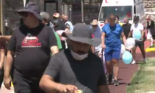 5 ton zayıfladılar, farkındalık için 5 milyon adım attılar 