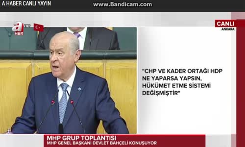 Devlet Bahçeli Çok Ağır Konuştu