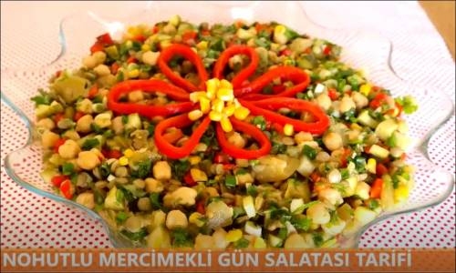 Nohutlu Mercimekli Gün Salatası 