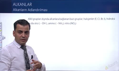 EBA KİMYA LİSE - HİDROKARBONLAR - ALKANLAR (PARAFİNLER) - ALKANLARIN ADLANDIRILMASI II