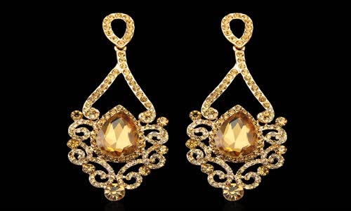 Birbirinden Şık Bayan Taşlı Küpe Modelleri