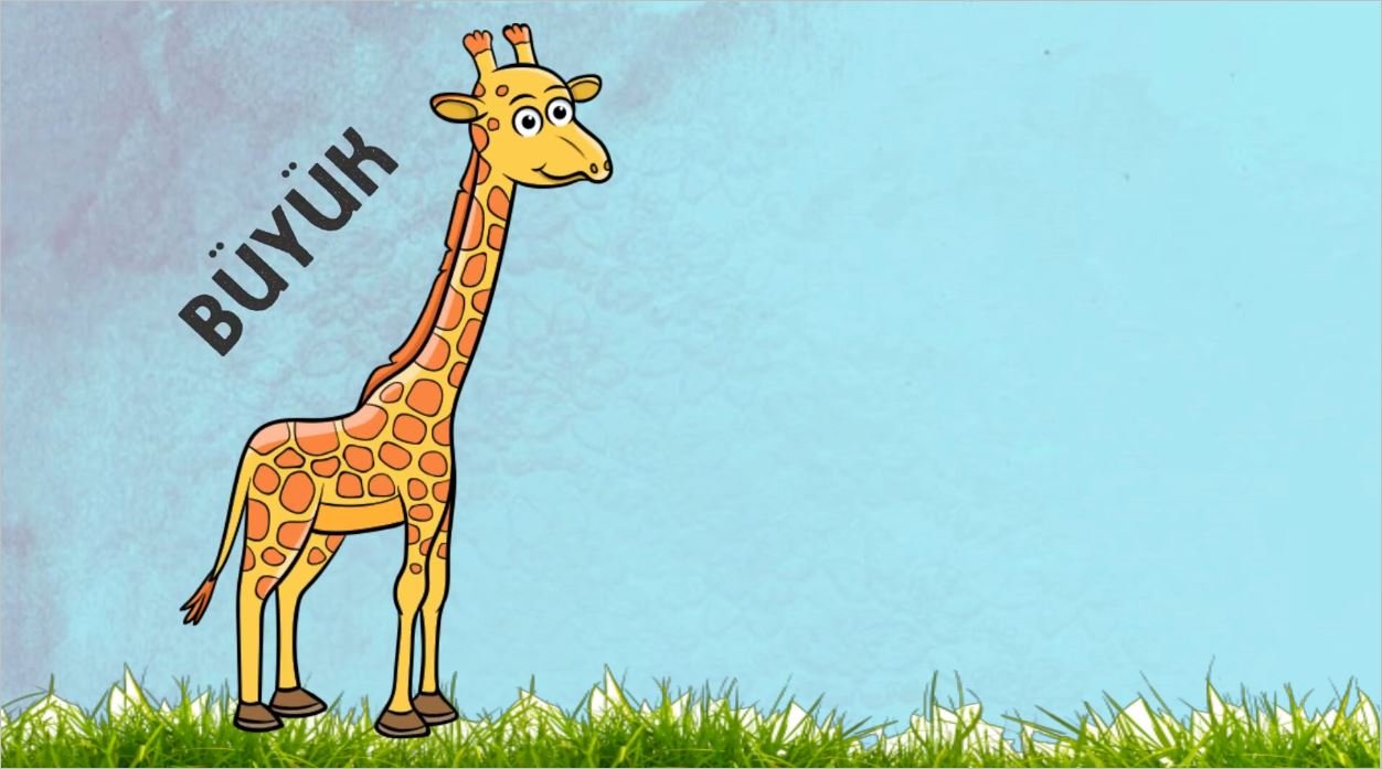 Zürafa İle Büyük Küçük Kavramını Öğrenme