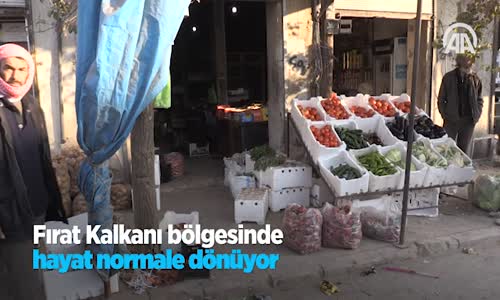 Fırat Kalkanı Bölgesinde Hayat Normale Dönüyor
