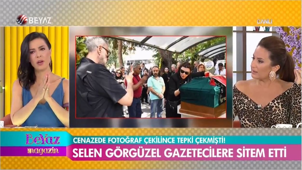 Tabutun Başında Poz Veren Selen Görgüzel'den Gazetecilere Sitem