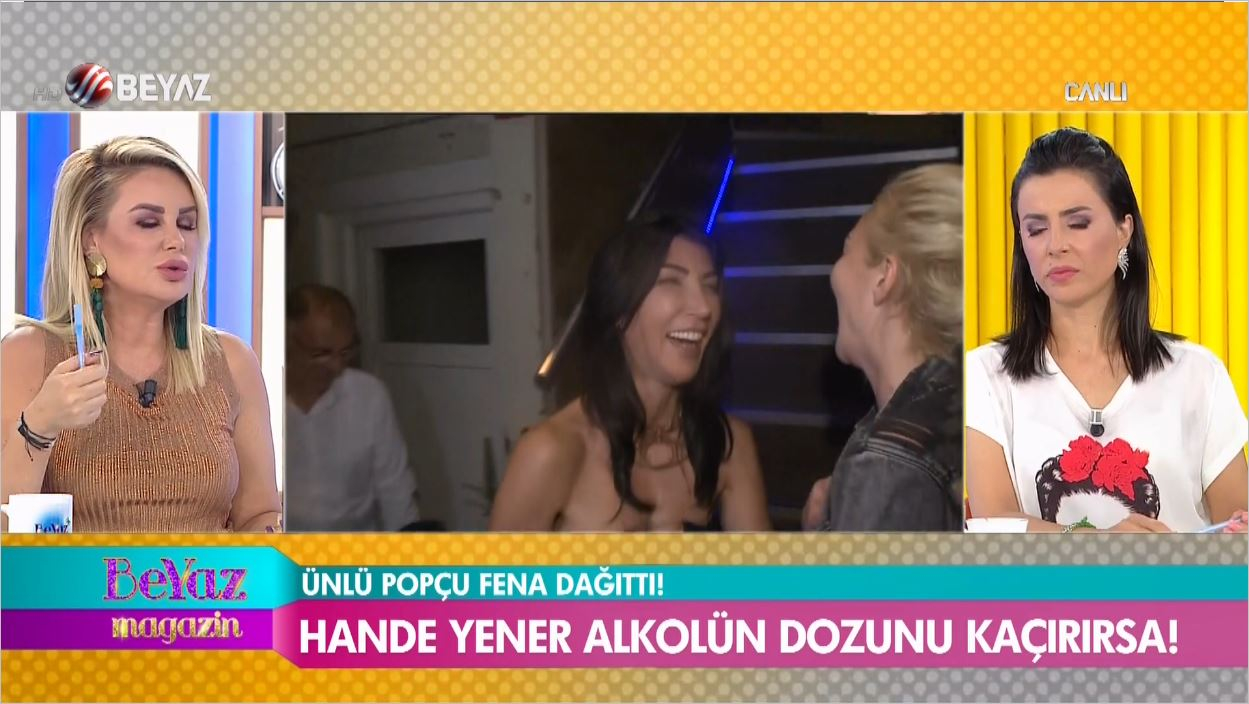 Hande Yener Alkolün Dozunu Fena Kaçırdı