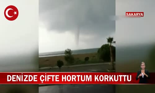 Sakarya'da Denizde Hortum Çıktı! İşte Görüntüler