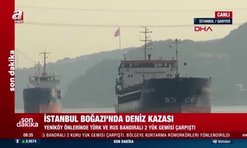 İstanbul Boğazı'nda 2 kuru yük gemisi çarpıştı