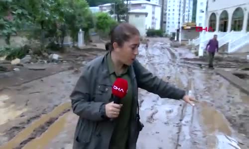 Rize’de selin hasarı, gün ağarınca ortaya çıktı